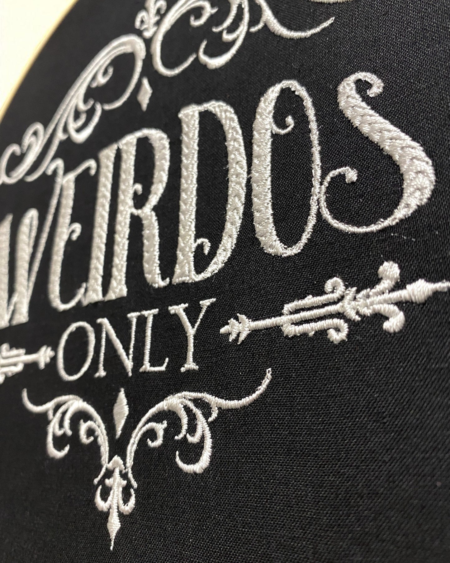 Weirdos Only Embroidered Wall Art
