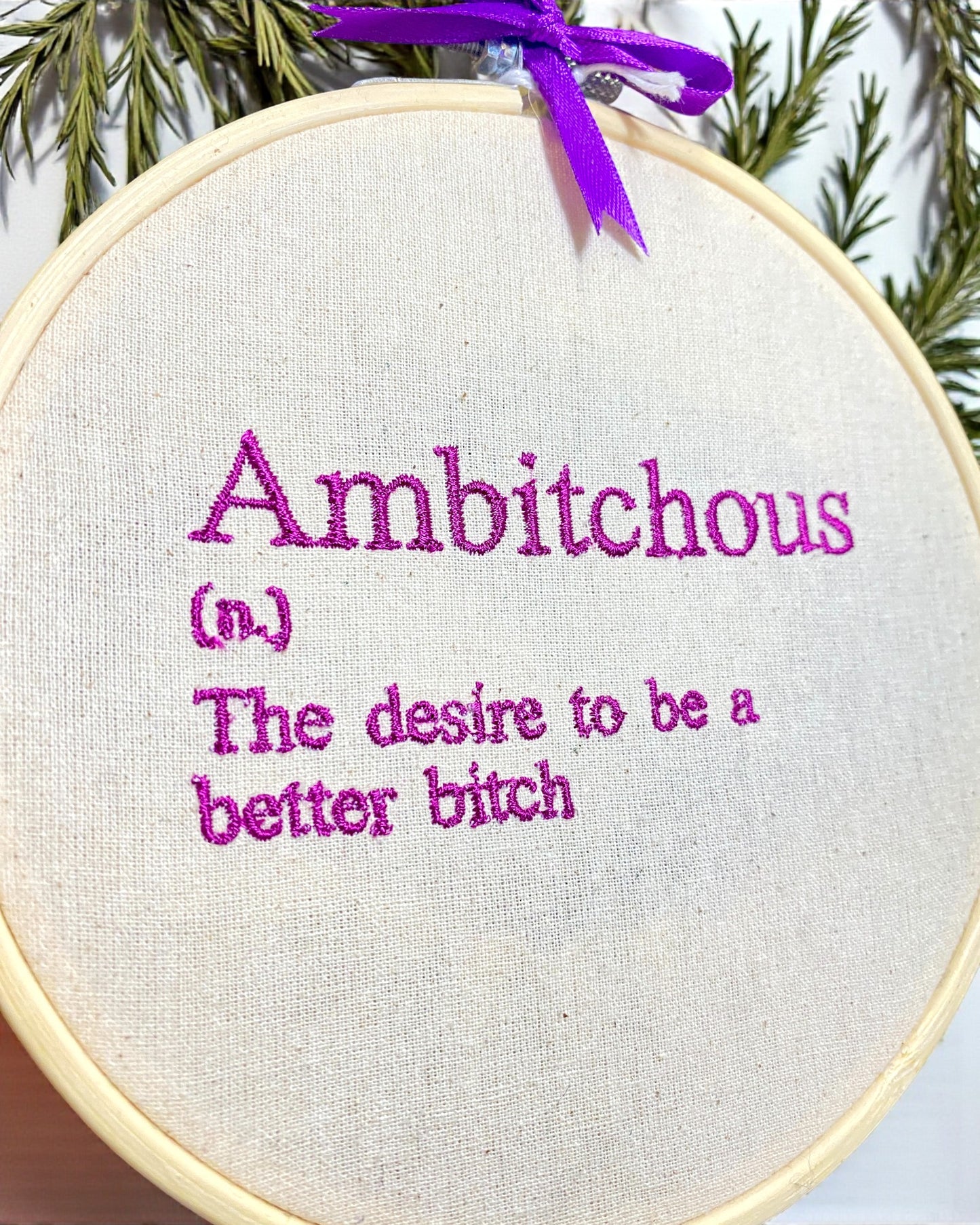 Ambitchous Embroidered Wall Art