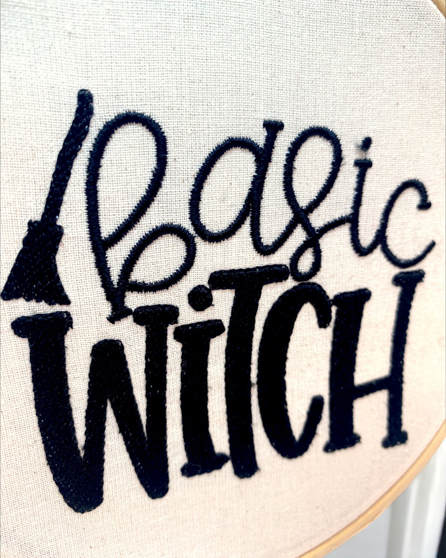 Basic Witch Embroidered Wall Art