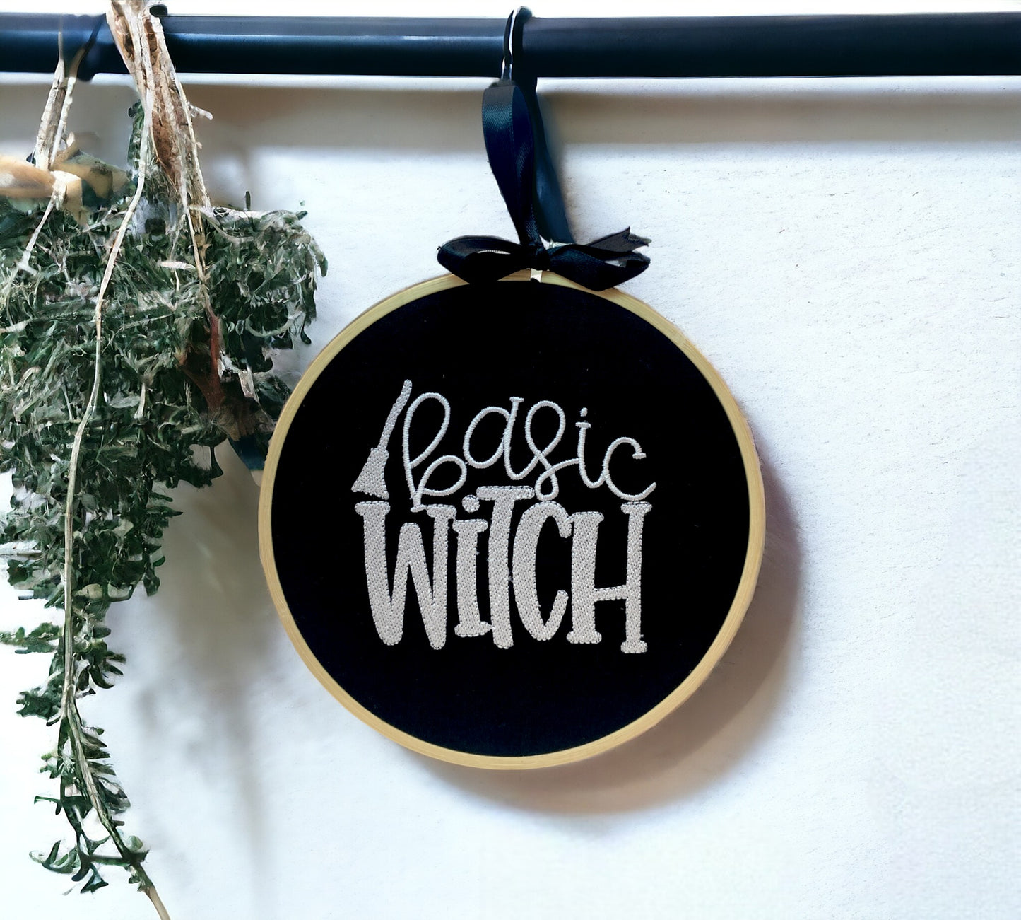 Basic Witch Embroidered Wall Art