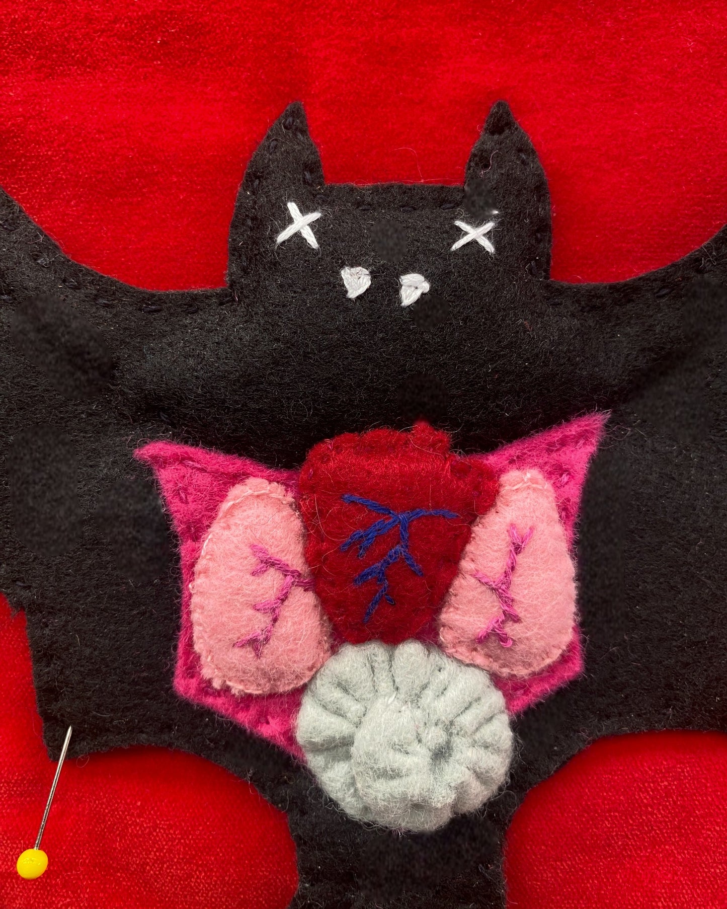 Felt Taxidermy Anatomy Bat