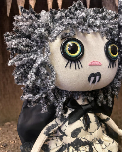 Bat Girl Wingspan Margo-Rose Gothic Collectable Oddity Doll