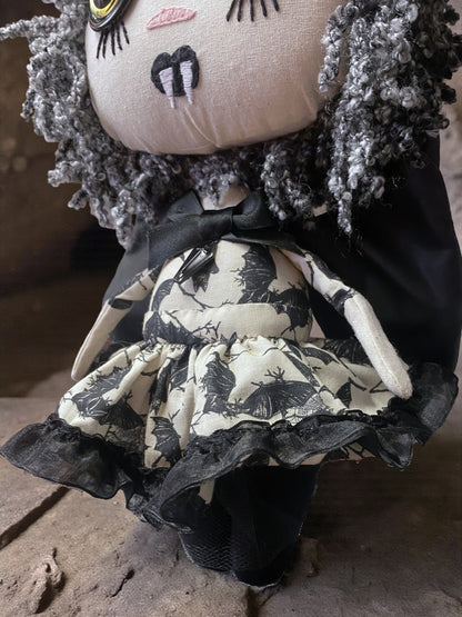 Bat Girl Wingspan Margo-Rose Gothic Collectable Oddity Doll