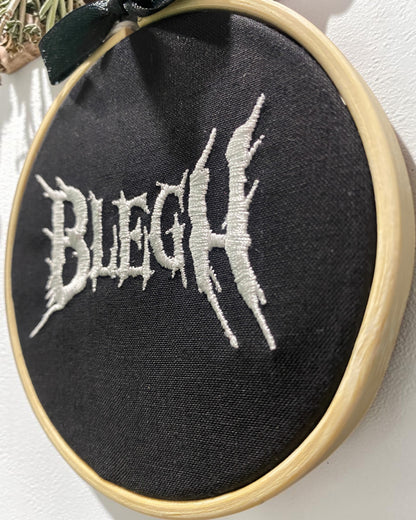 Blegh Metal Scream Embroidered Wall Art