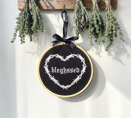 Bleghssed Embroidered Wall Art