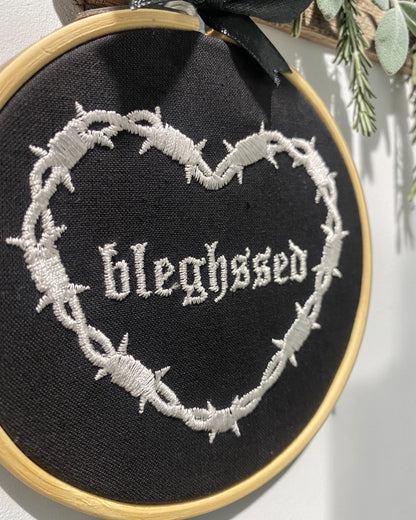 Bleghssed Embroidered Wall Art