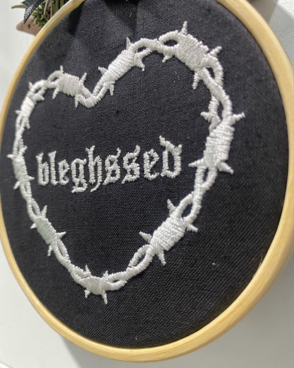 Bleghssed Embroidered Wall Art