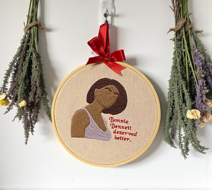 Bonnie Bennet Deserved Better Embroidered Wall Art
