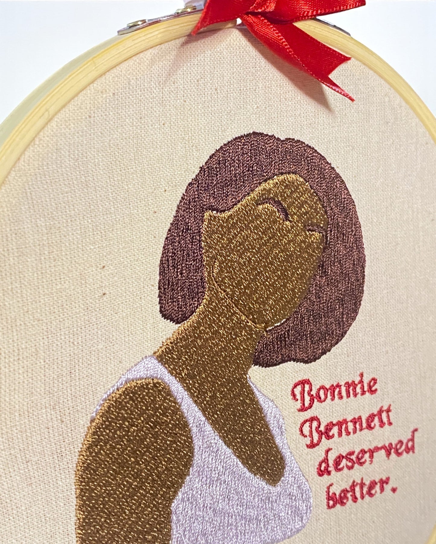 Bonnie Bennet Deserved Better Embroidered Wall Art