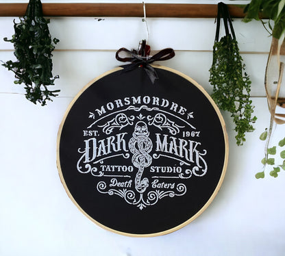 Dark Mark Tattoo Studio Wizard Embroidered Wall Art