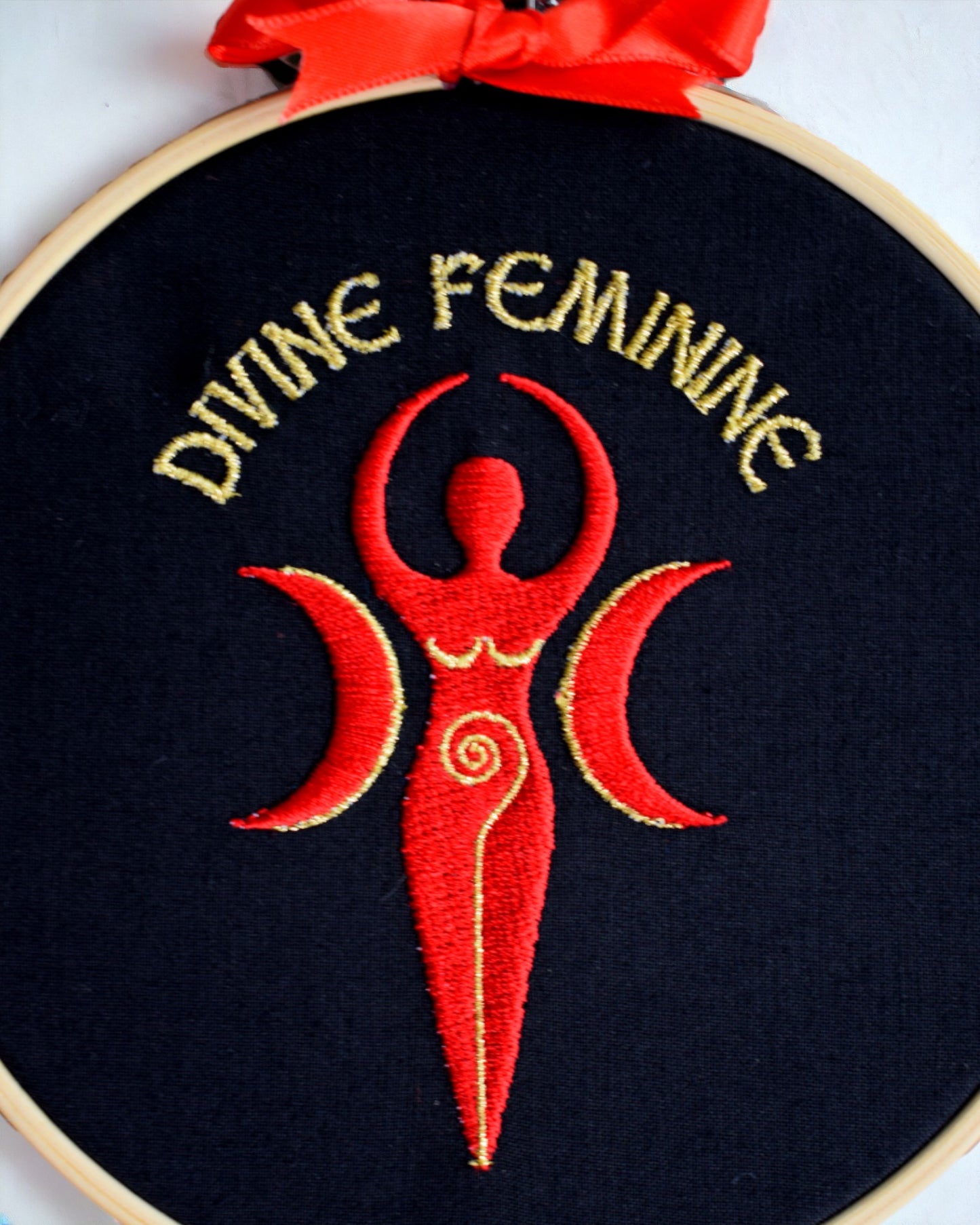 Divine Feminine Embroidered Wall Art