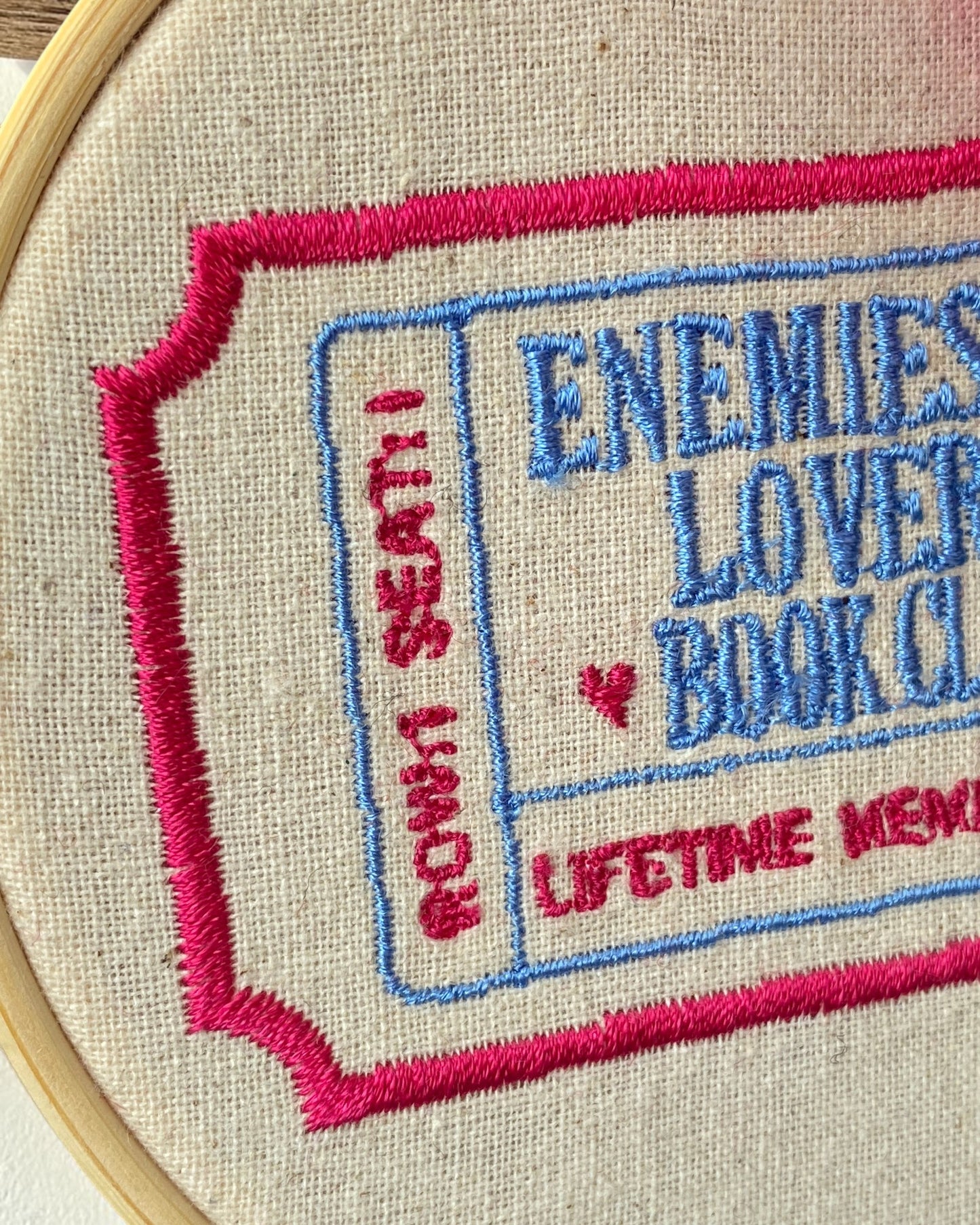 Enemies to Lovers Trope Embroidered Wall Art