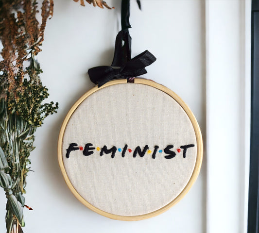 Feminist Friends Inspired Embroidered Wall Art