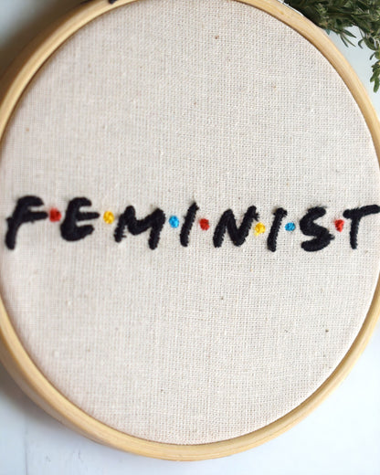 Feminist Friends Inspired Embroidered Wall Art