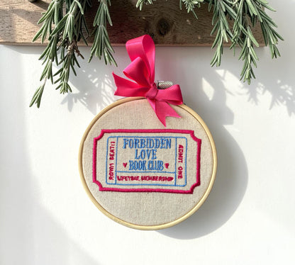 Forbidden Love Trope Embroidered Wall Art