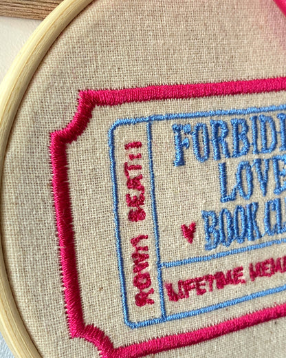 Forbidden Love Trope Embroidered Wall Art