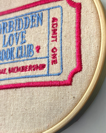 Forbidden Love Trope Embroidered Wall Art