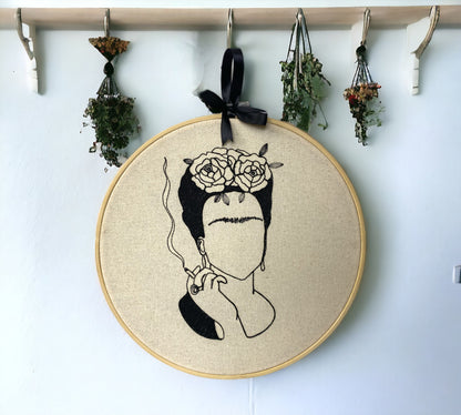 Frida Kahlo Embroidered Wall Art