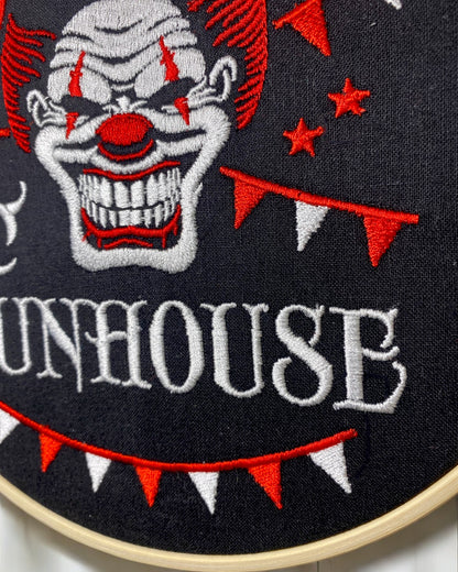 Welcome to the Funhouse Embroidered Wall Art