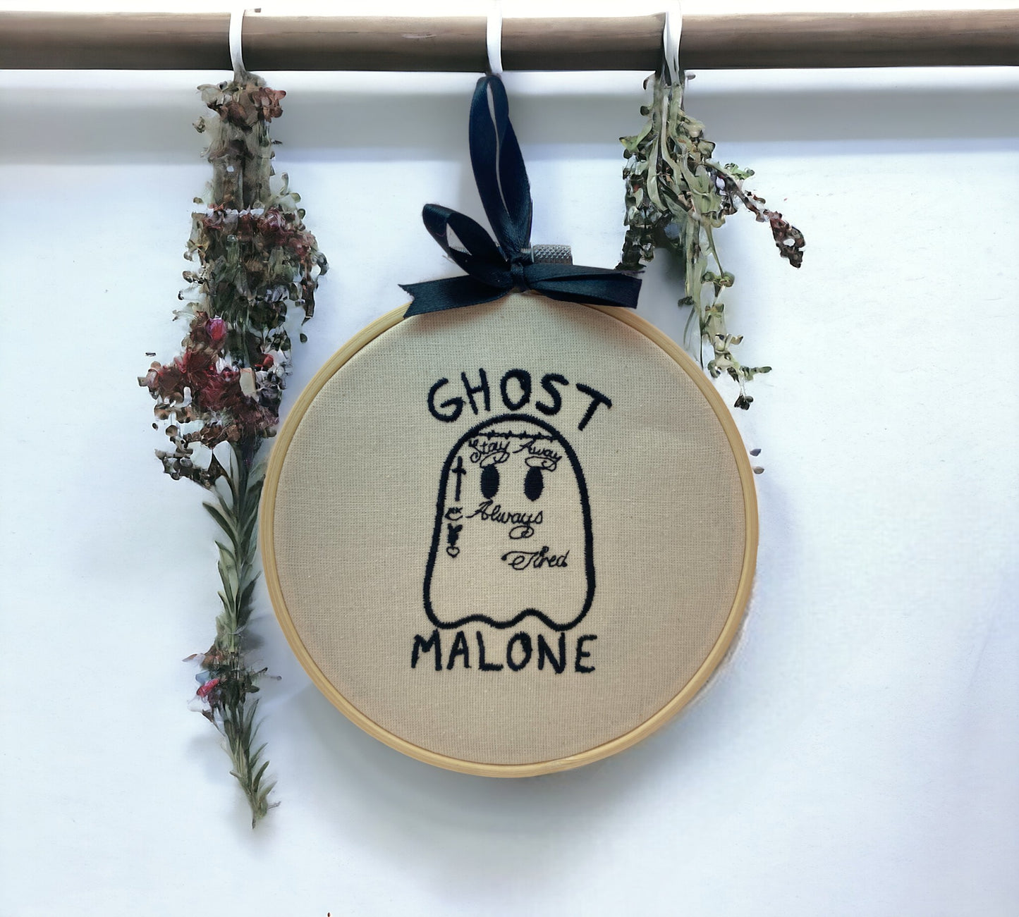 Ghost Malone Embroidered Wall Art