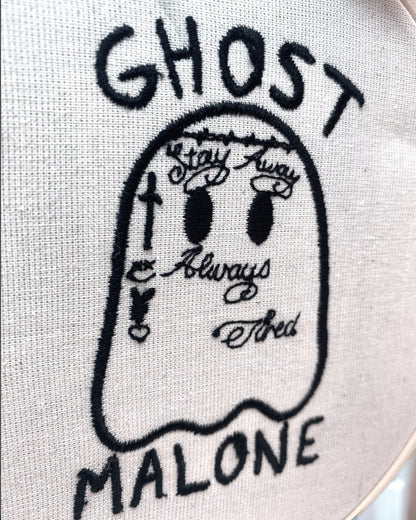 Ghost Malone Embroidered Wall Art