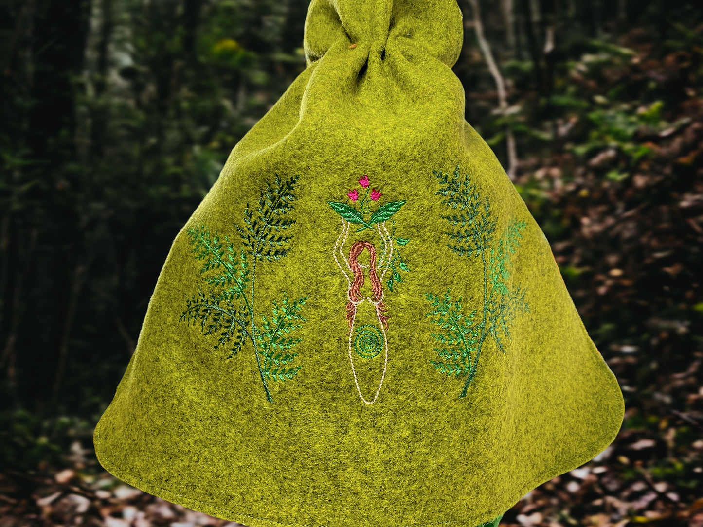 Gaia Mannequin Witch with Embroidered Cape