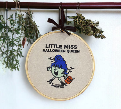 Halloween Queen Embroidered Wall Art