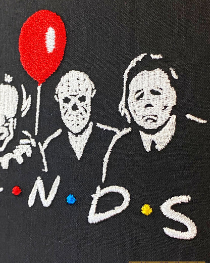 Horror Film Icons Embroidered Wall Art