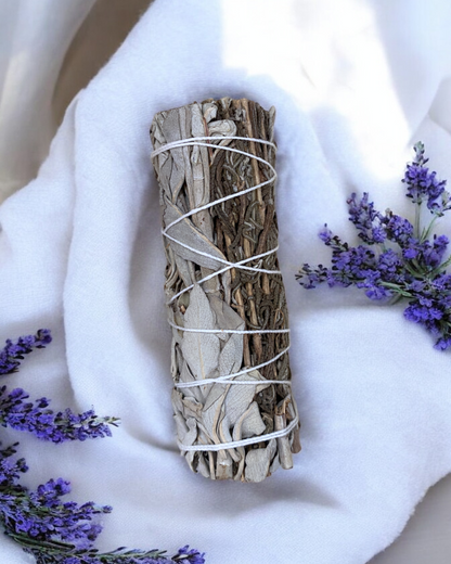 White Sage and Lavender Smudge Cleansing Sticks