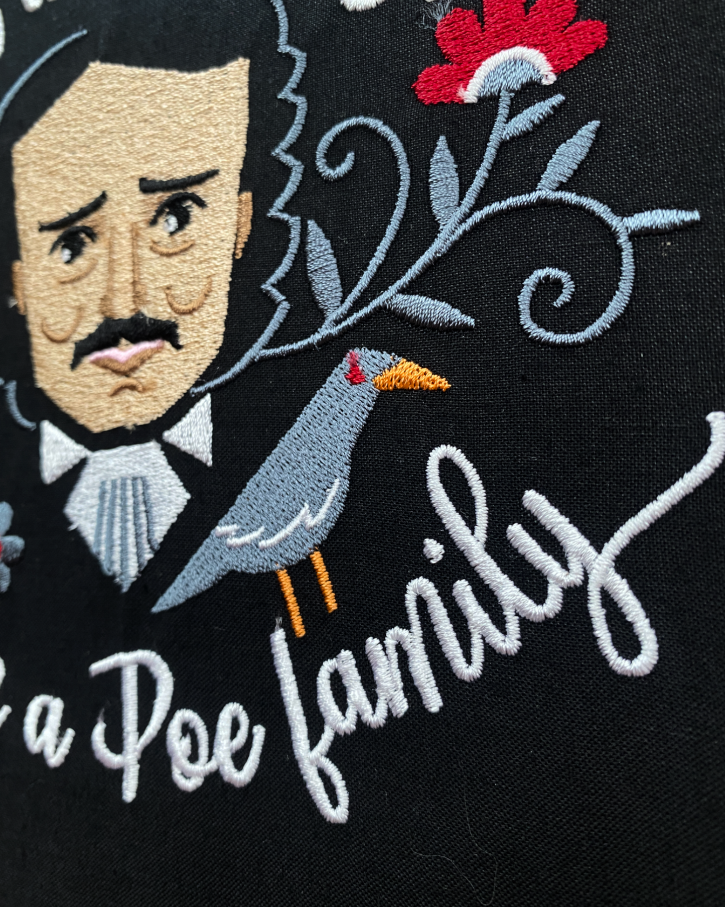 Edgar Allan Poe Embroidered Wall Art