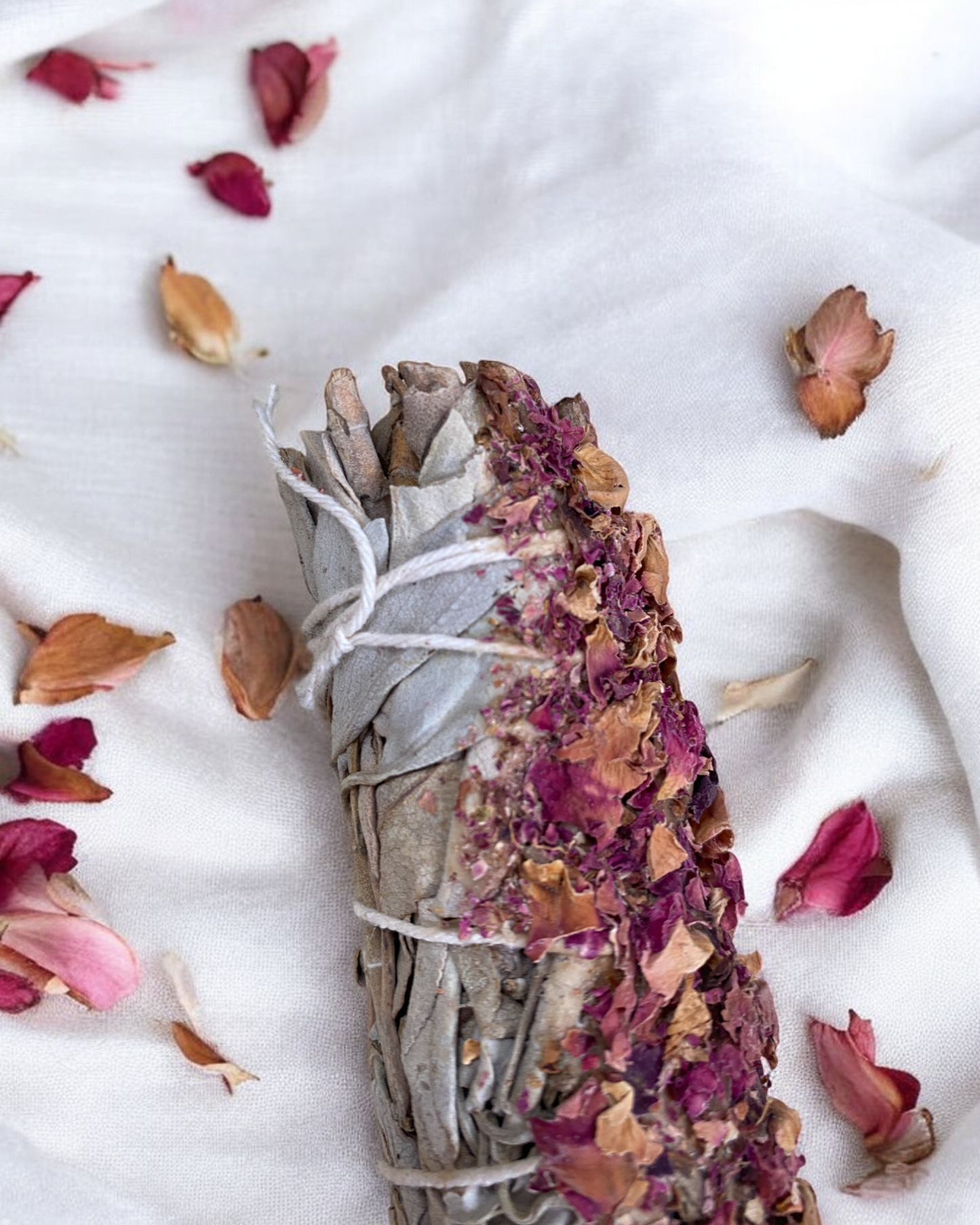 White Sage and Castille Rose Smudge Cleansing Sticks