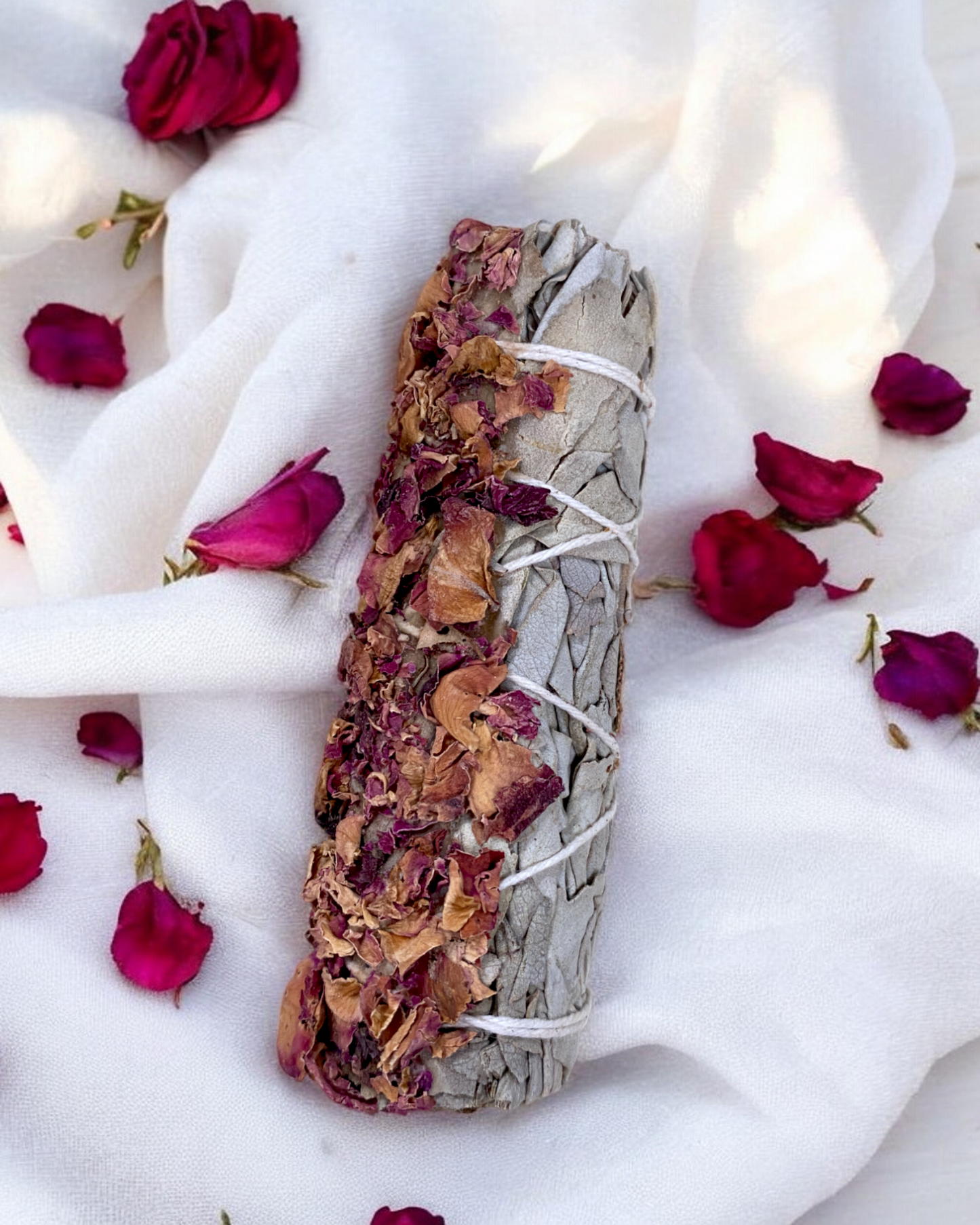 White Sage and Castille Rose Smudge Cleansing Sticks