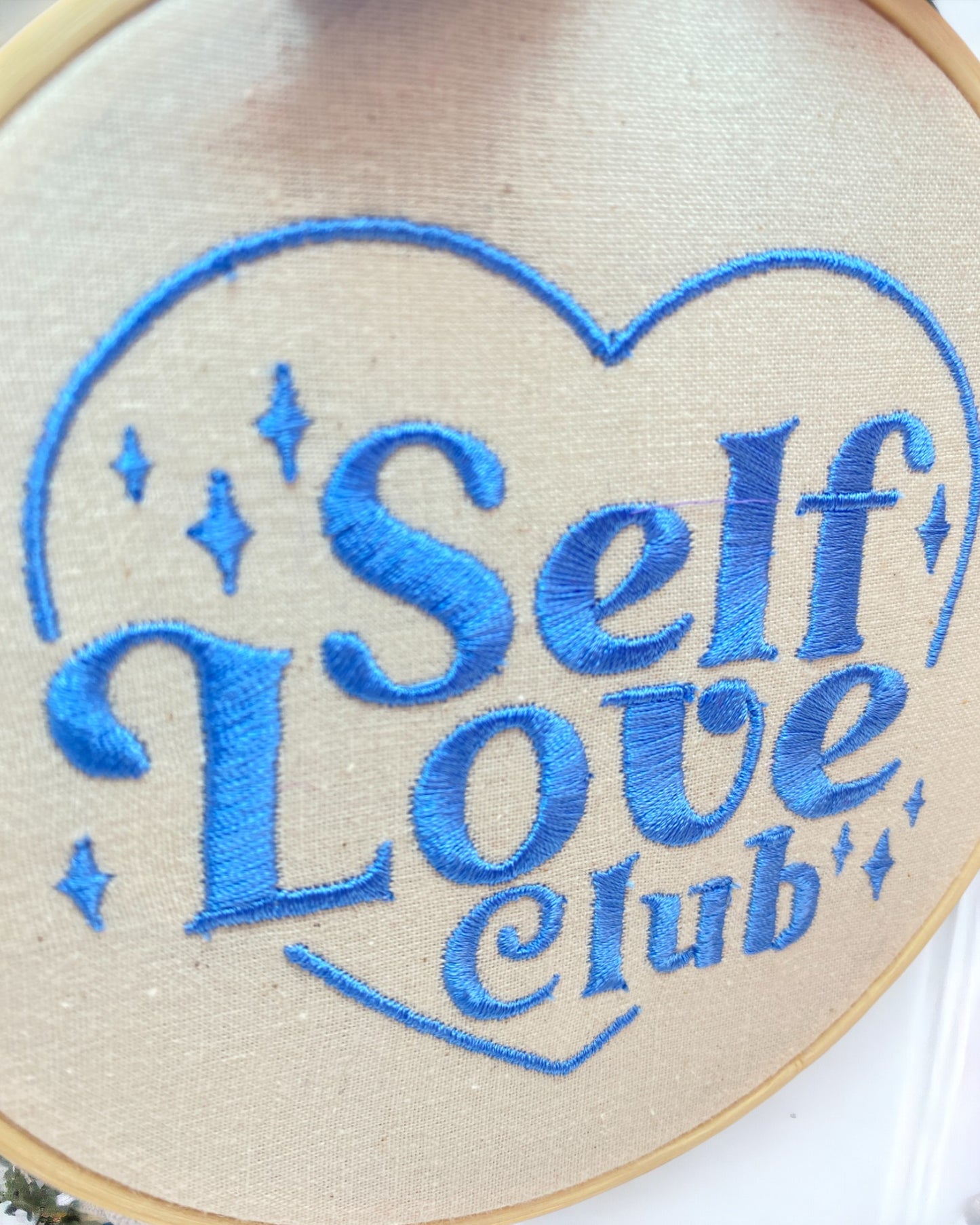 Self Love Club Embroidered Wall Art