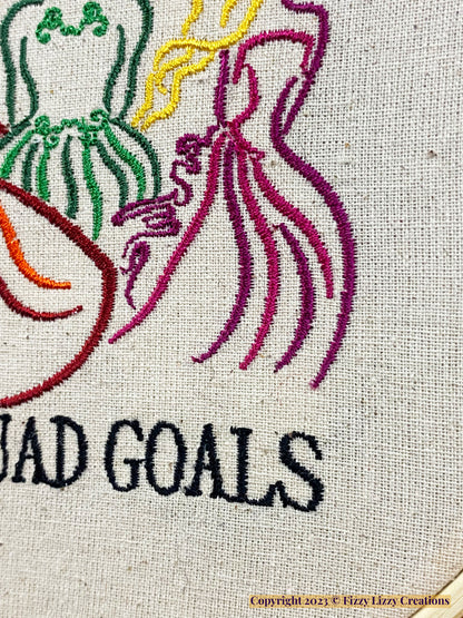 Witch Squad Goals Embroidered Wall Art