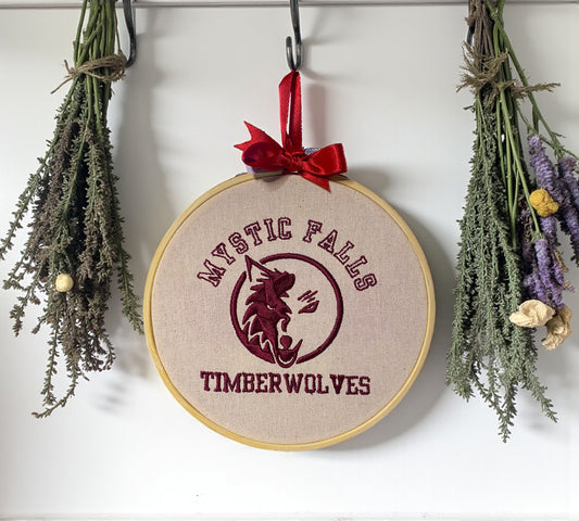 Timberwolves Sports Team Embroidered Wall Art