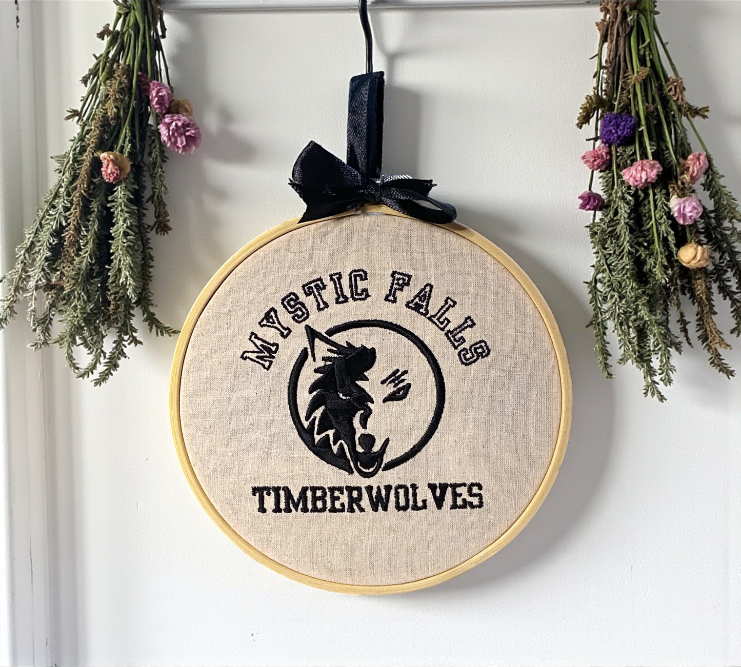 Timberwolves Sports Team Embroidered Wall Art
