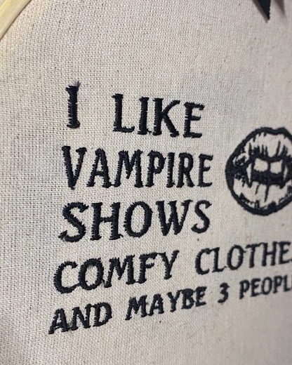 Vampire Shows Embroidered Wall Art