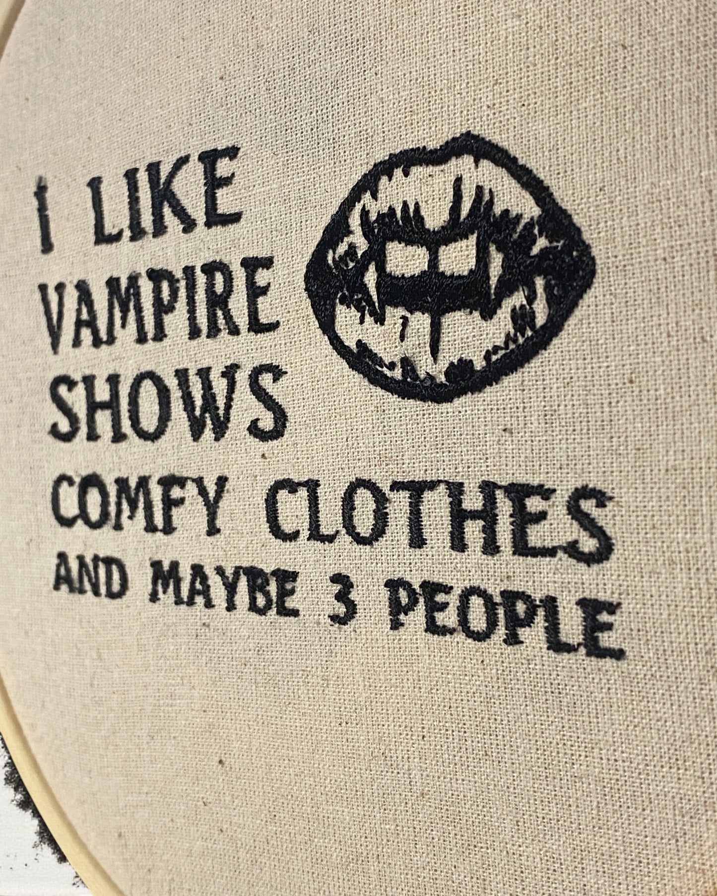 Vampire Shows Embroidered Wall Art