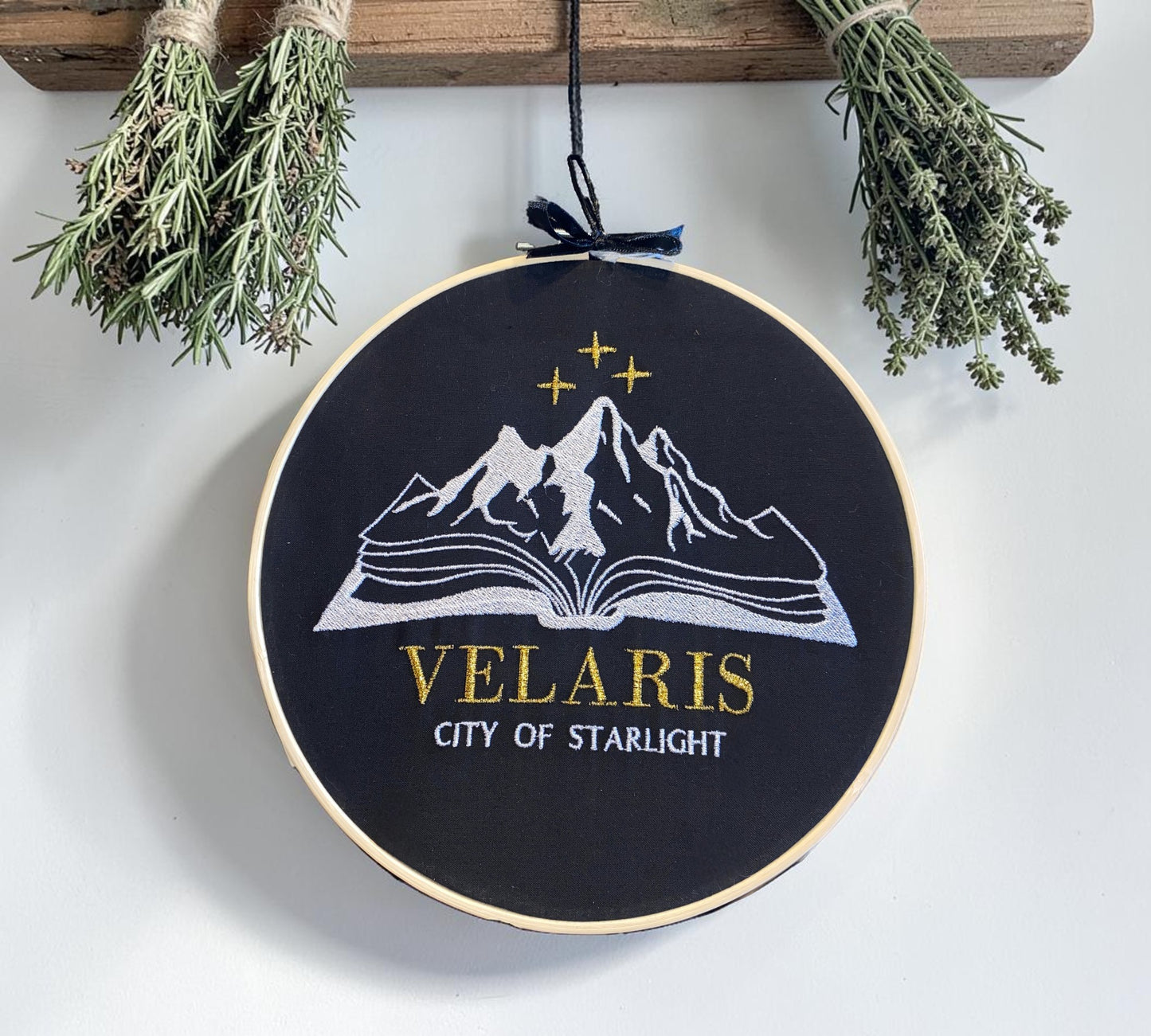 Velaris City of Starlight Embroidered Wall Art
