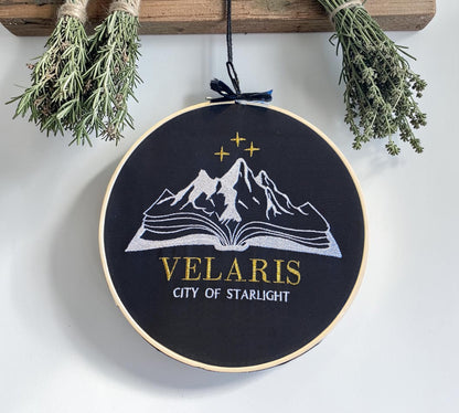 Velaris City of Starlight Embroidered Wall Art