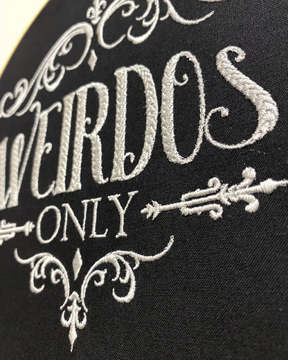 Weirdos Only Embroidered Wall Art