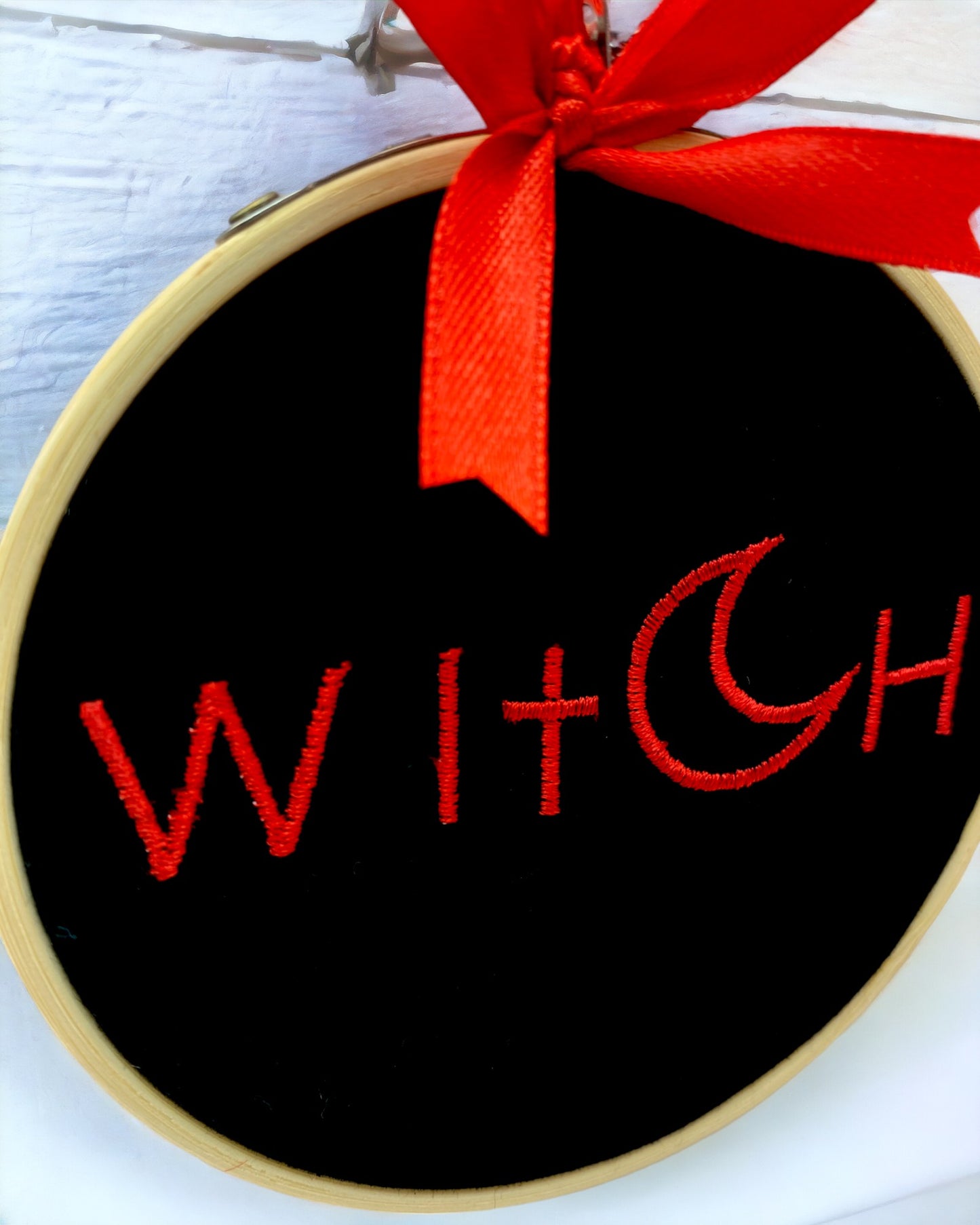 Witch Embroidered Wall Art