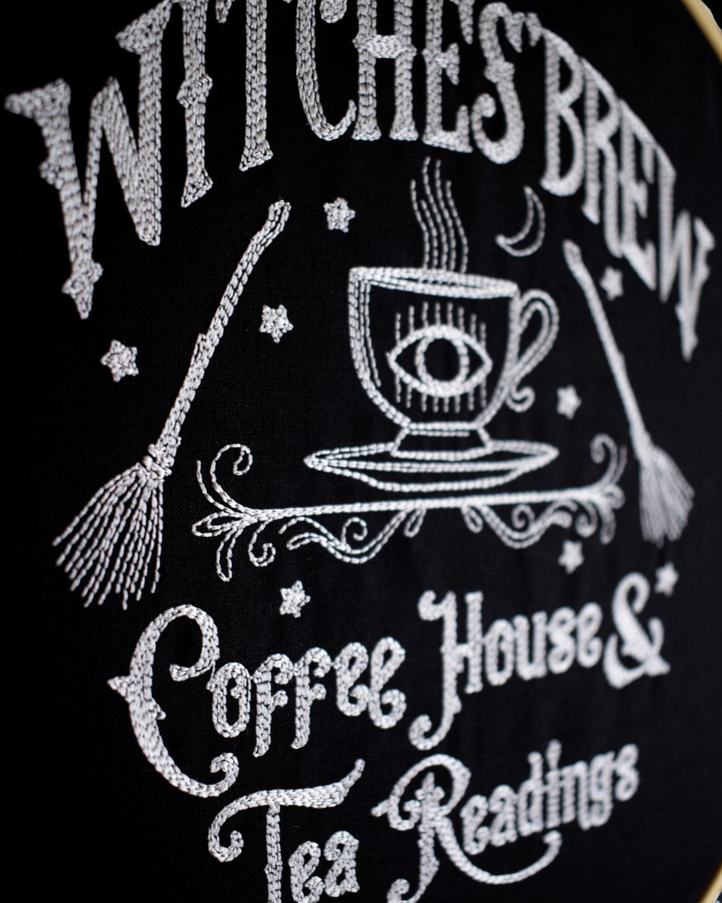 Witches Brew Embroidered Wall Hanging