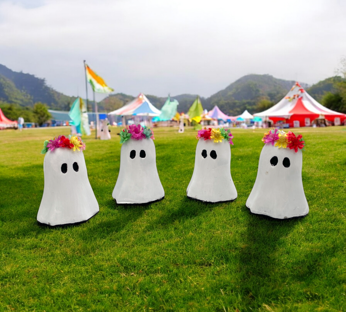 Woodstock Flower Crown Ghosts