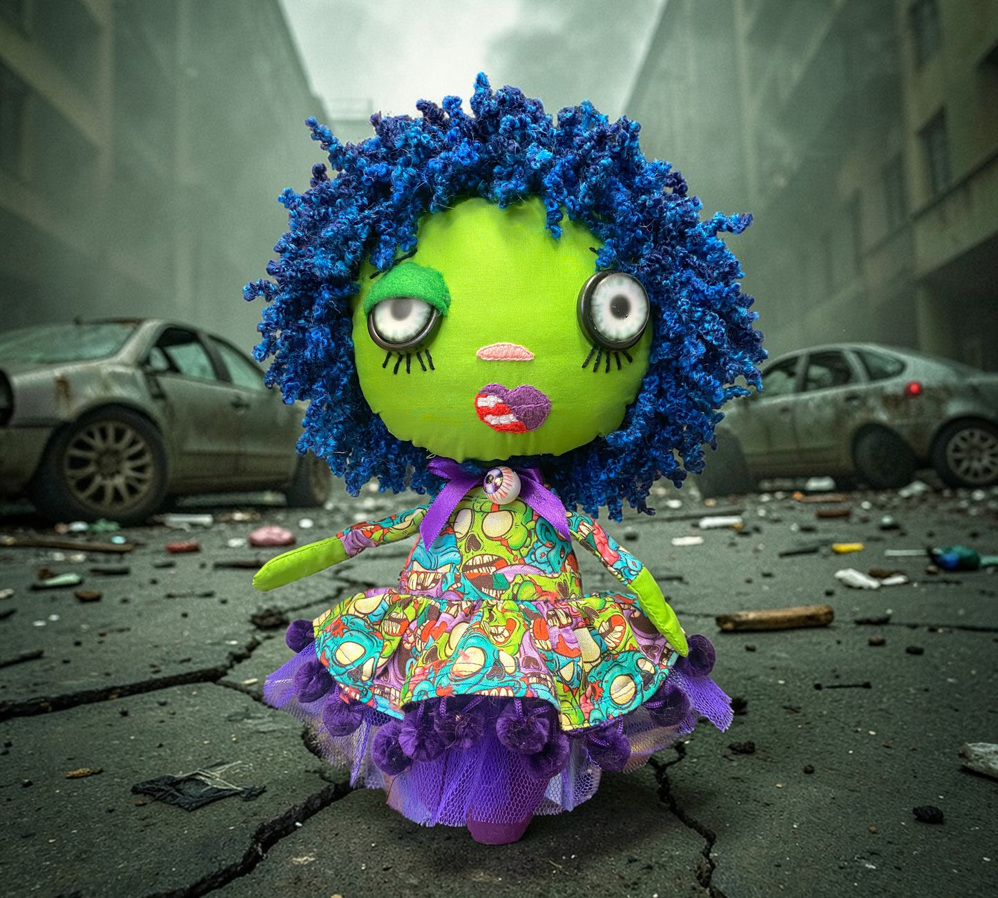 Zombie Grr Argh Margo-Rose Gothic Collectable Oddity Doll